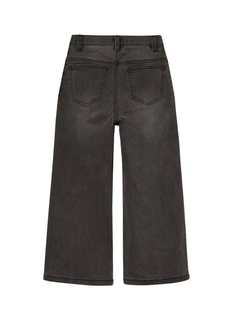 Pantalone nero denim per neonata