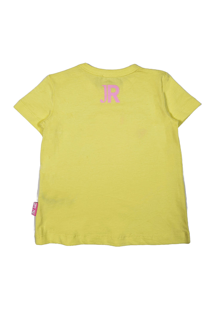 T-shirt gialla per neonata