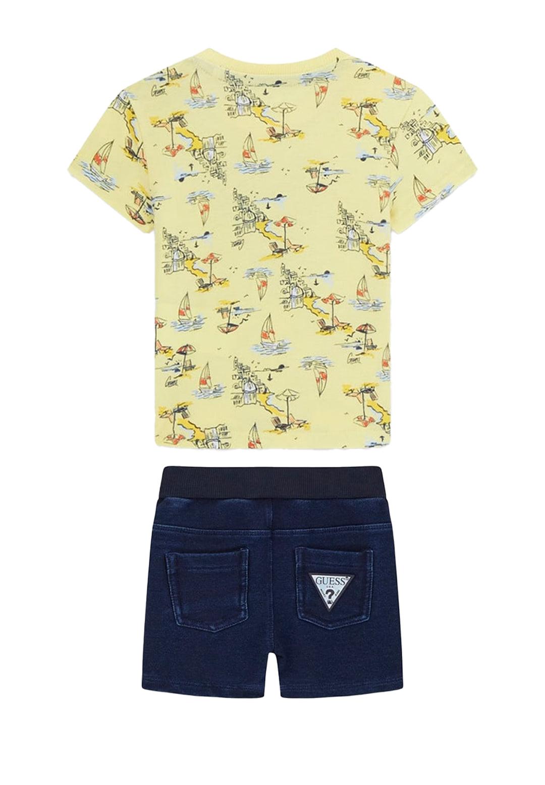 Completo giallo-nero per neonato