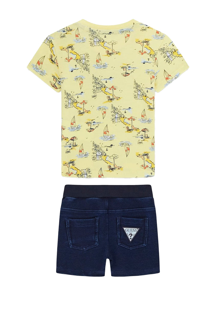 Completo giallo-nero per neonato