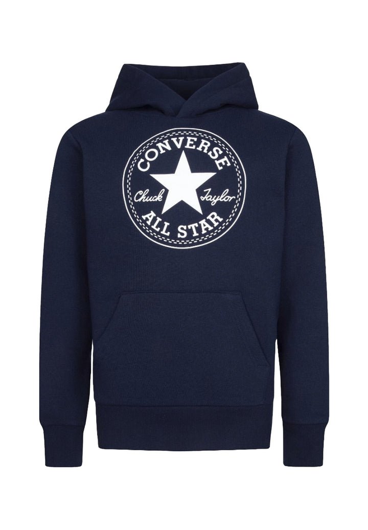 Felpa cappuccio blu per bambino
