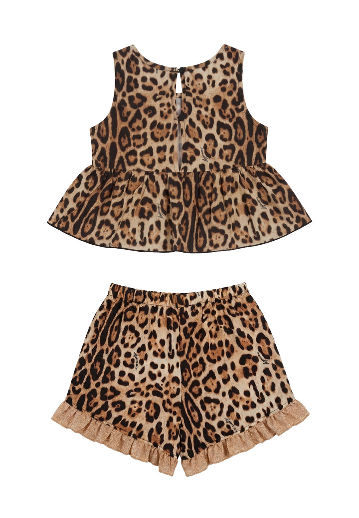 Completo leopardato per neonata