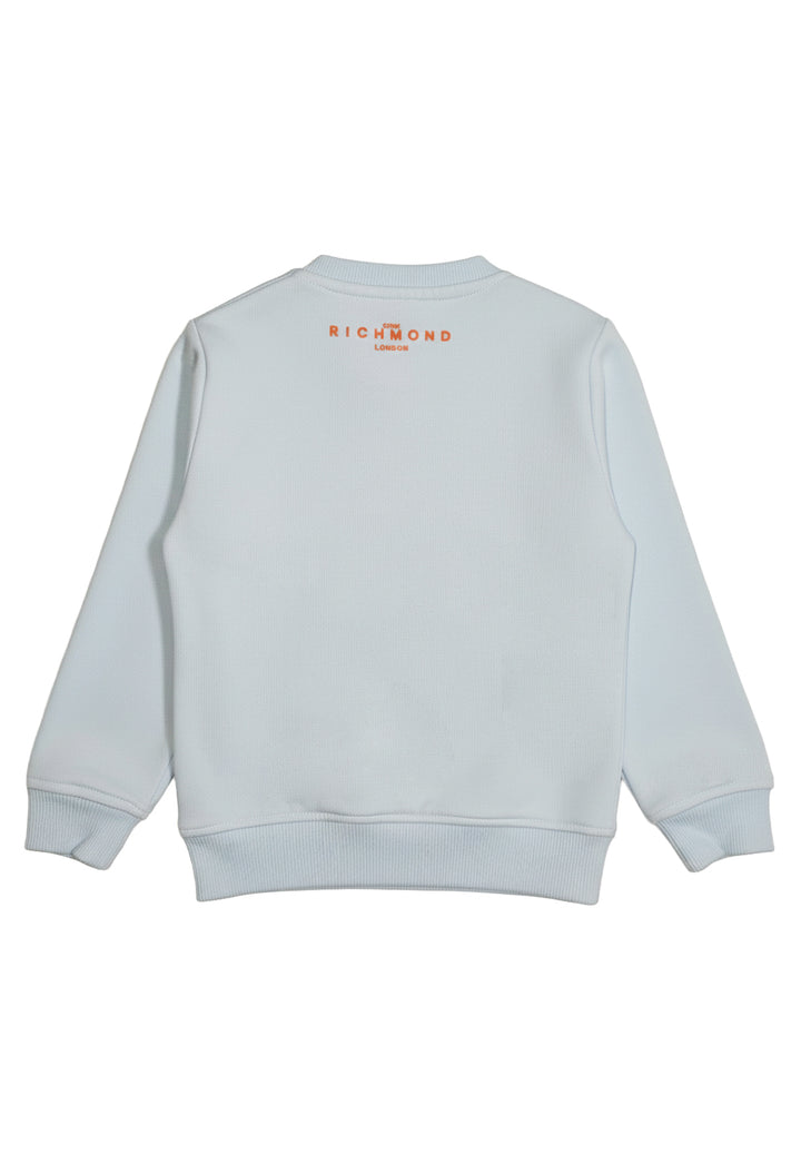 Hellblaues Rundhals-Sweatshirt für Neugeborene