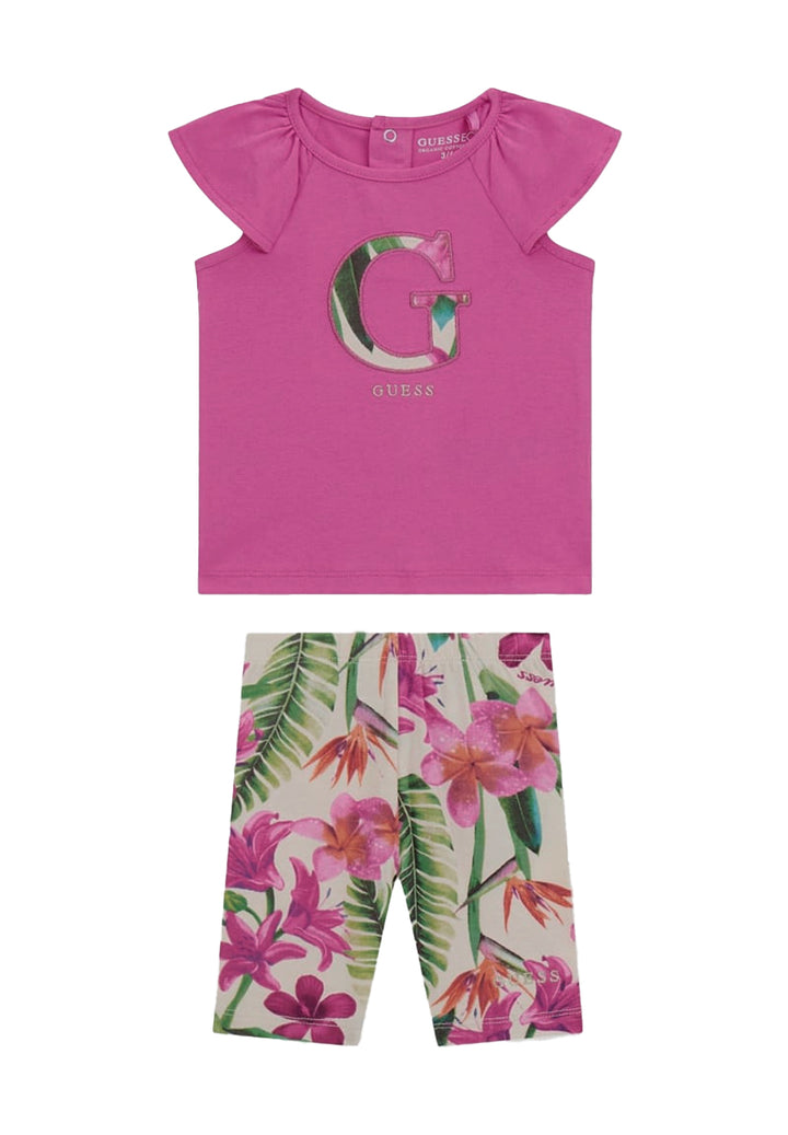 Completo fuxia per neonata