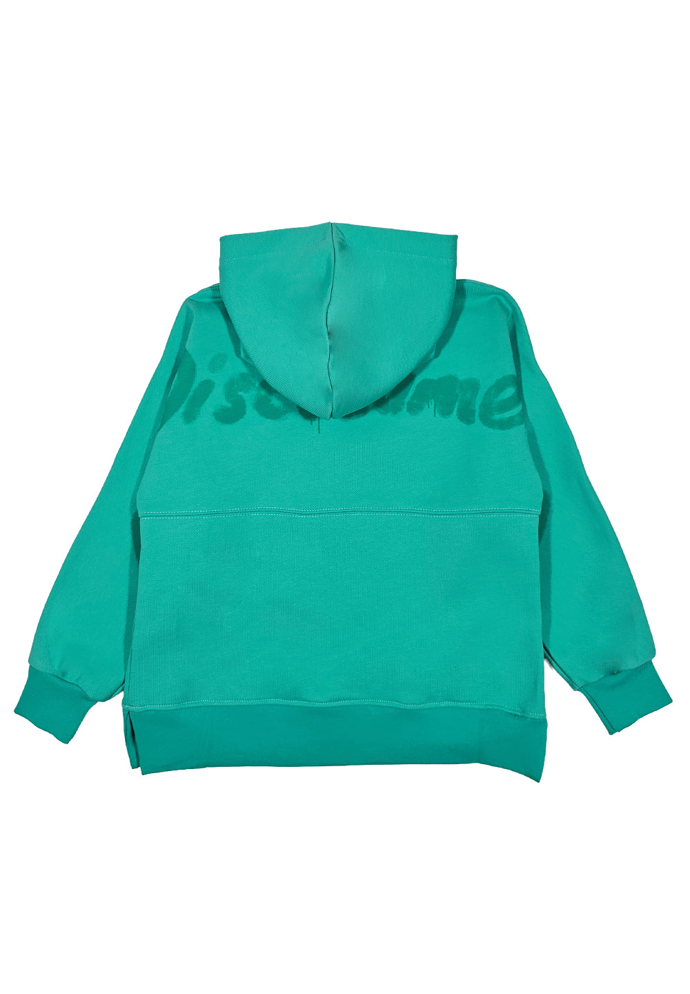 Felpa cappuccio verde menta per bambina