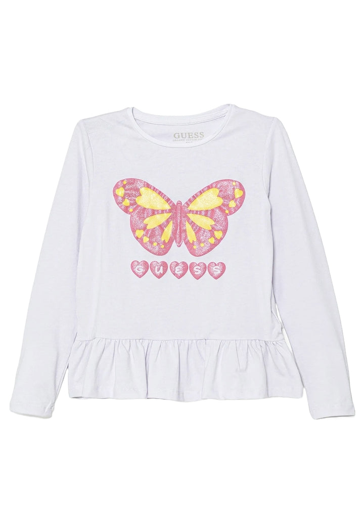 T-shirt bianca per bambina