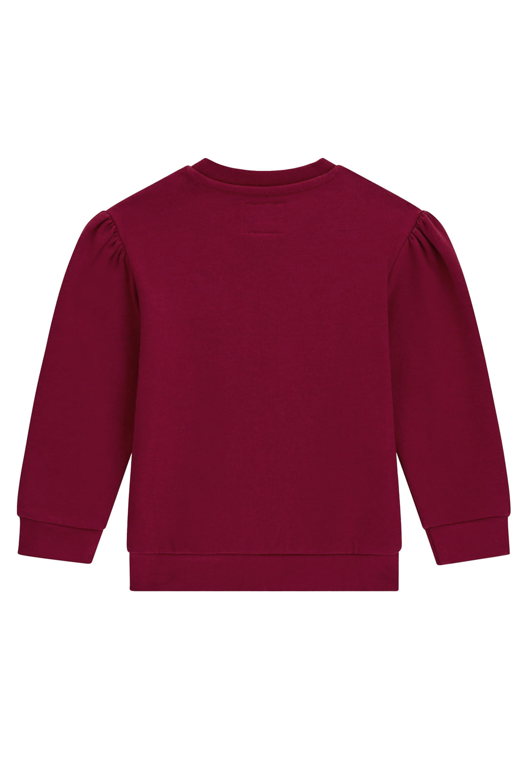 Felpa girocollo bordeaux per neonata
