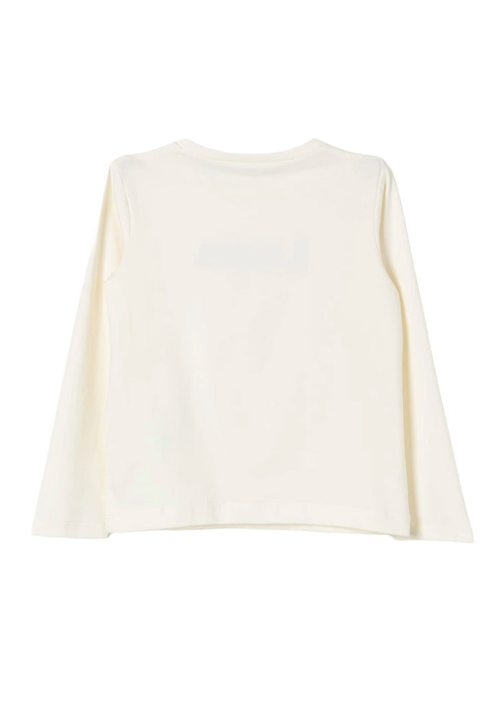 T-shirt crema per bambina