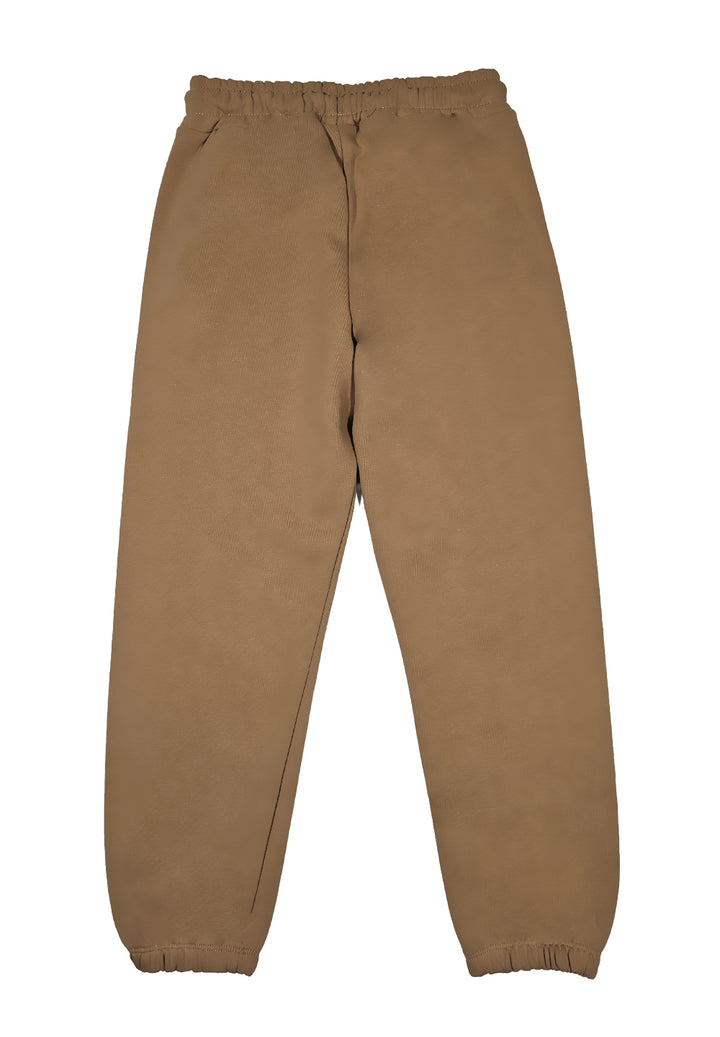 Pantalone felpa marrone per bambino