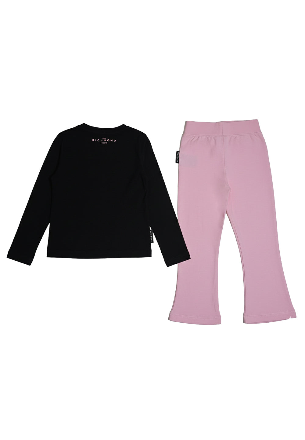 Schwarzes und rosa Outfit für neugeborenes Mädchen