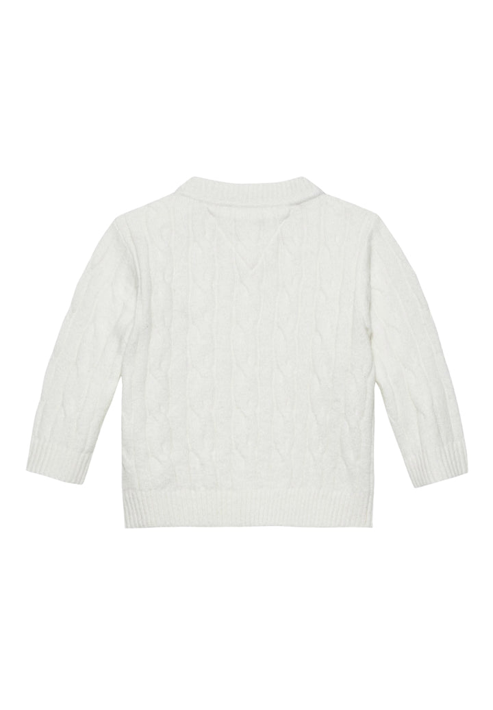 Maglione bianco per neonato
