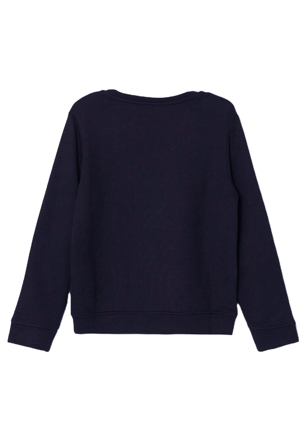 Felpa girocollo blu navy per bambino