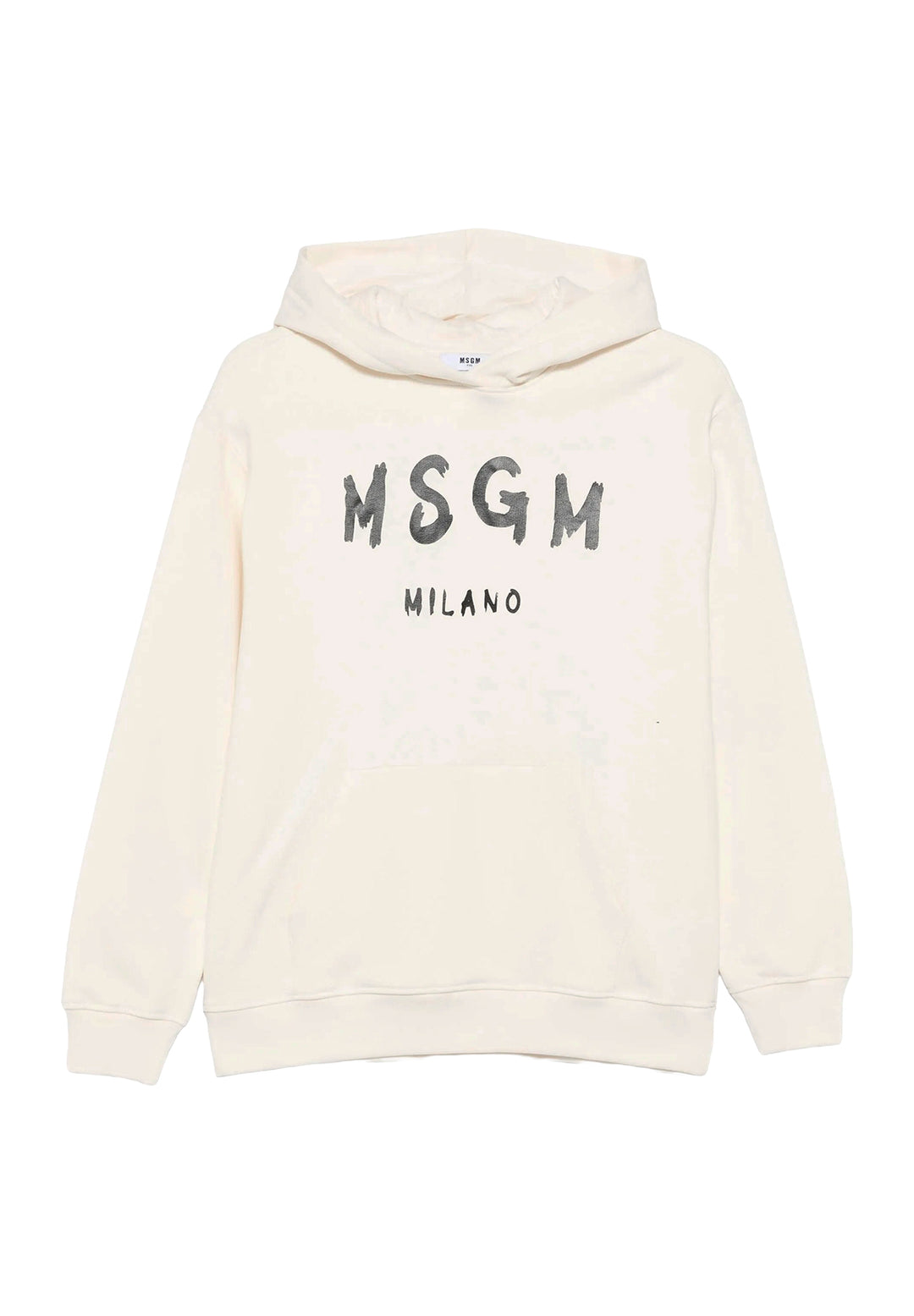 Felpa cappuccio crema unisex