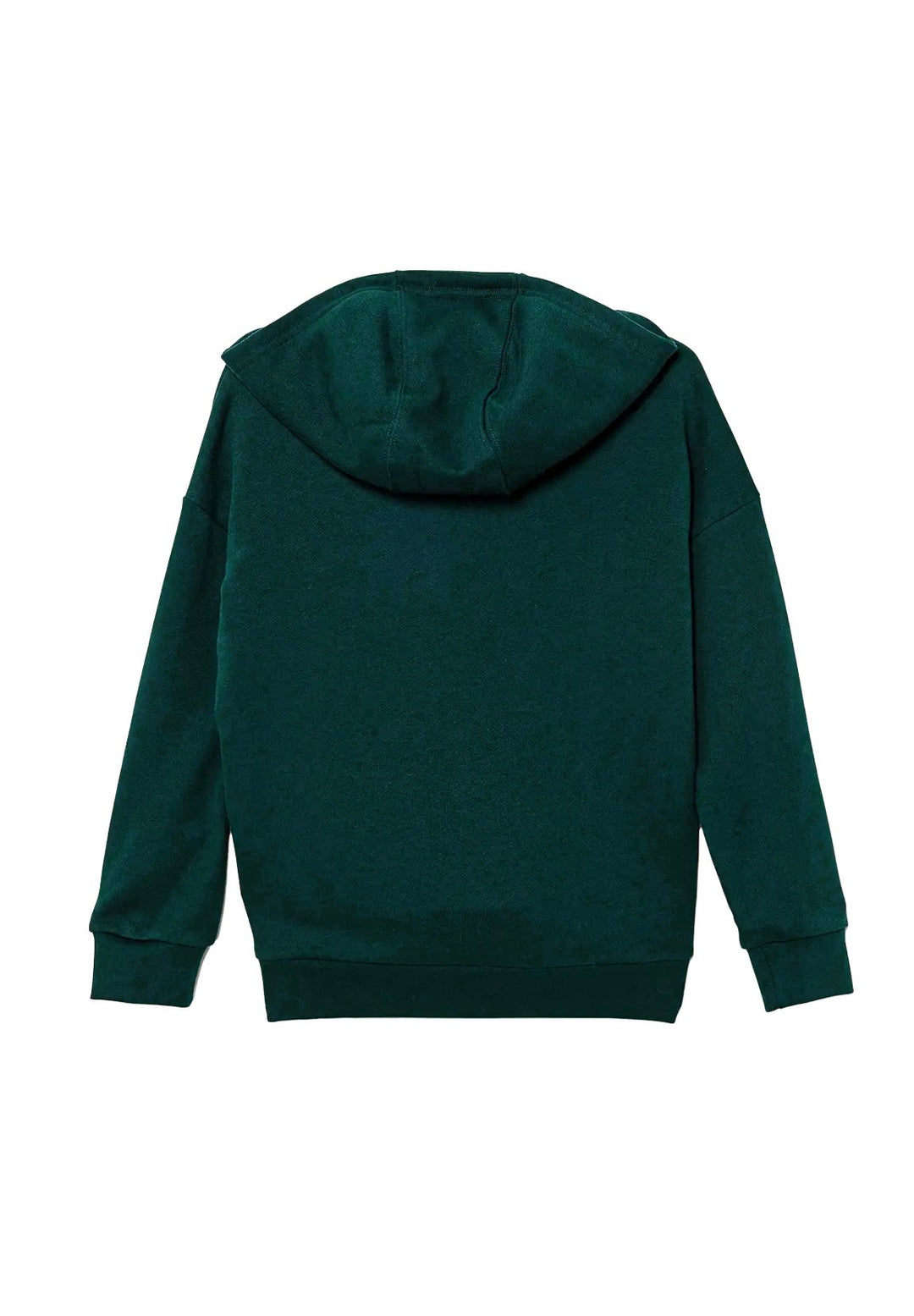 Felpa cappuccio verde per bambino