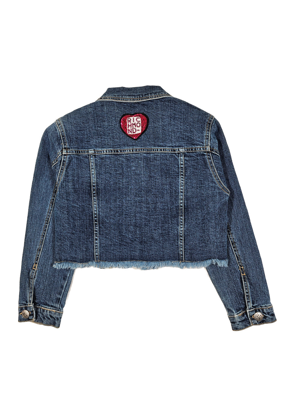 Giubbino blu denim per bambina