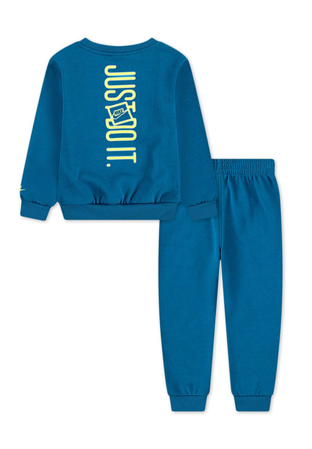 Completo felpa verde acqua per bambina