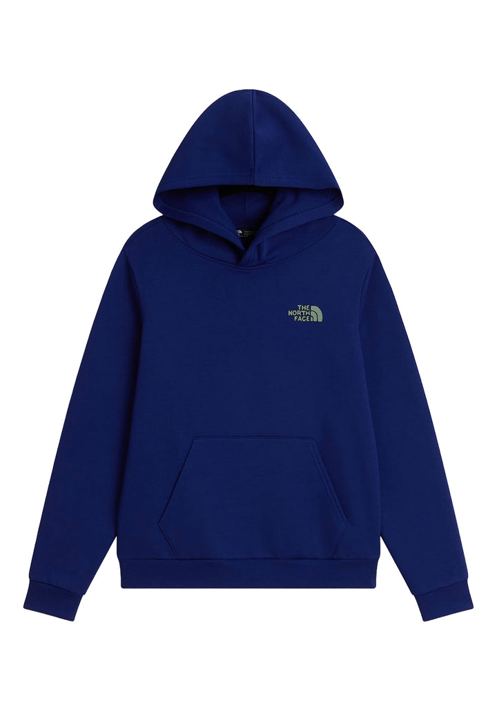 Felpa cappuccio blu per bambino