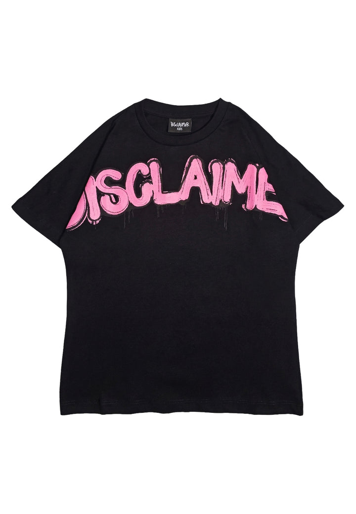T-shirt nera per bambina
