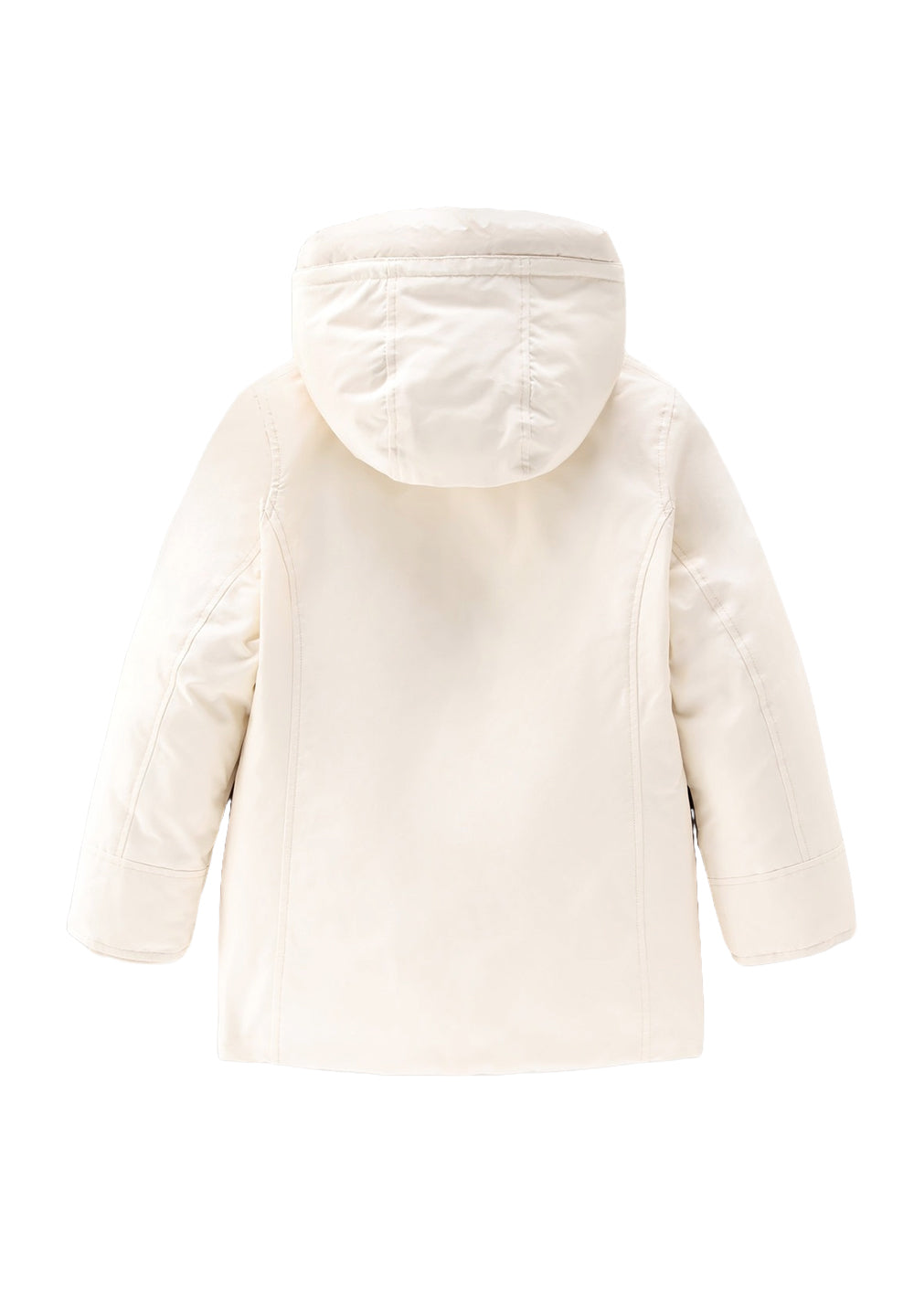 Cream parka jacket for girls