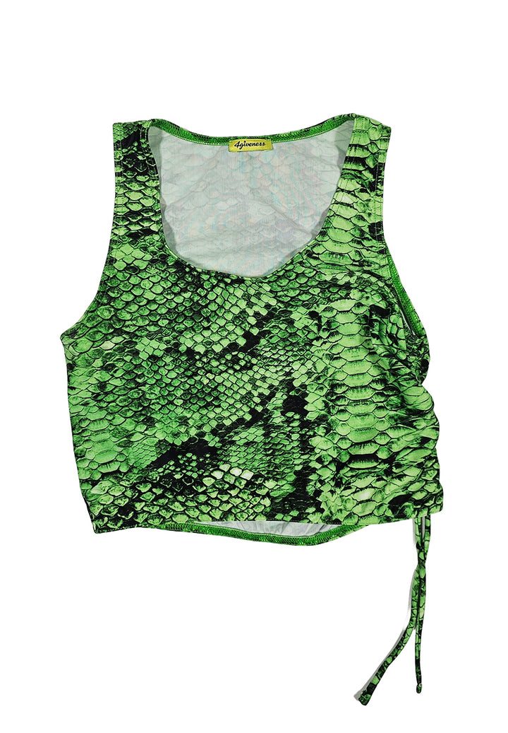 Top verde per bambina