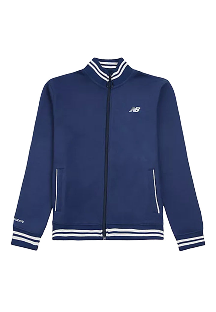 Felpa zip blu navy per bambino