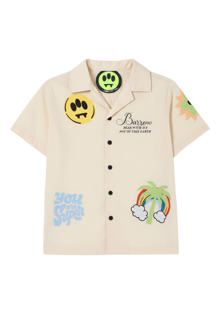 Camicia crema per bambino