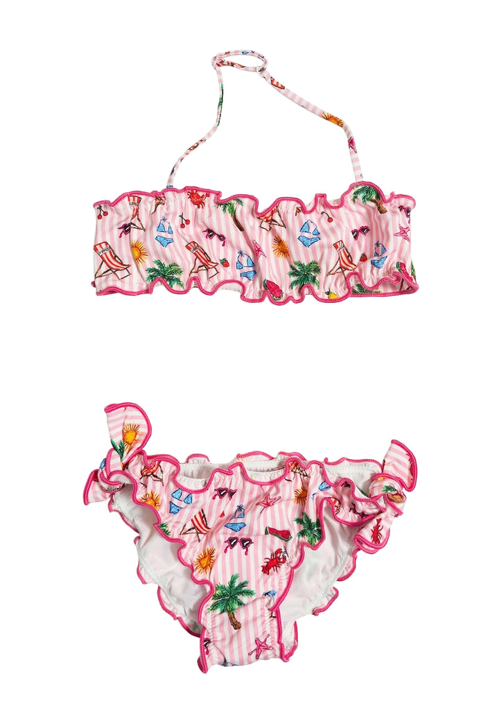 Costume bikini rosa per bambina