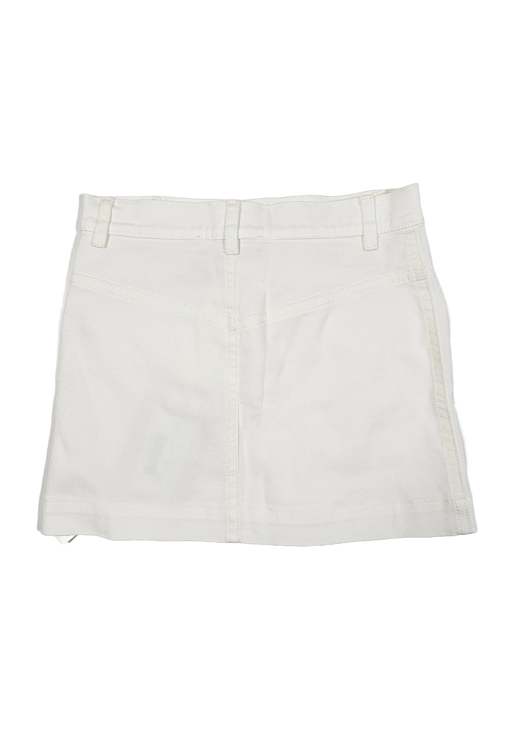 Short denim bianco per bambina