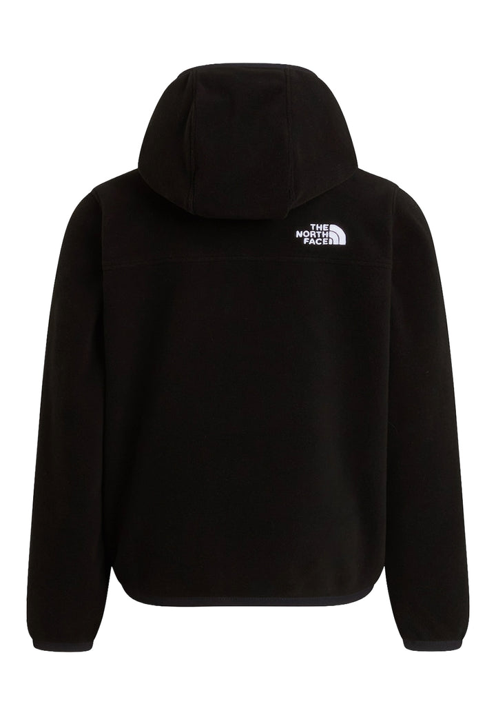 Felpa zip nera per neonato