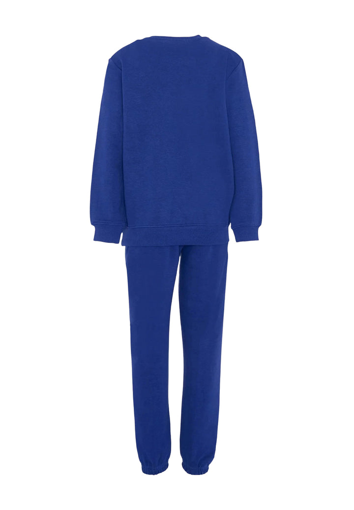 Completo felpa blu royal per bambino