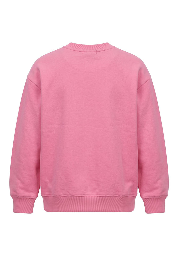 Felpa girocollo rosa unisex