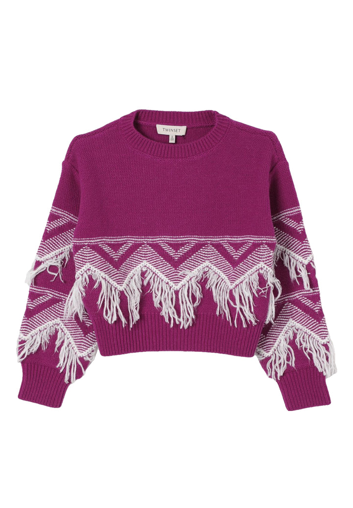 Maglione fuxia per bambina
