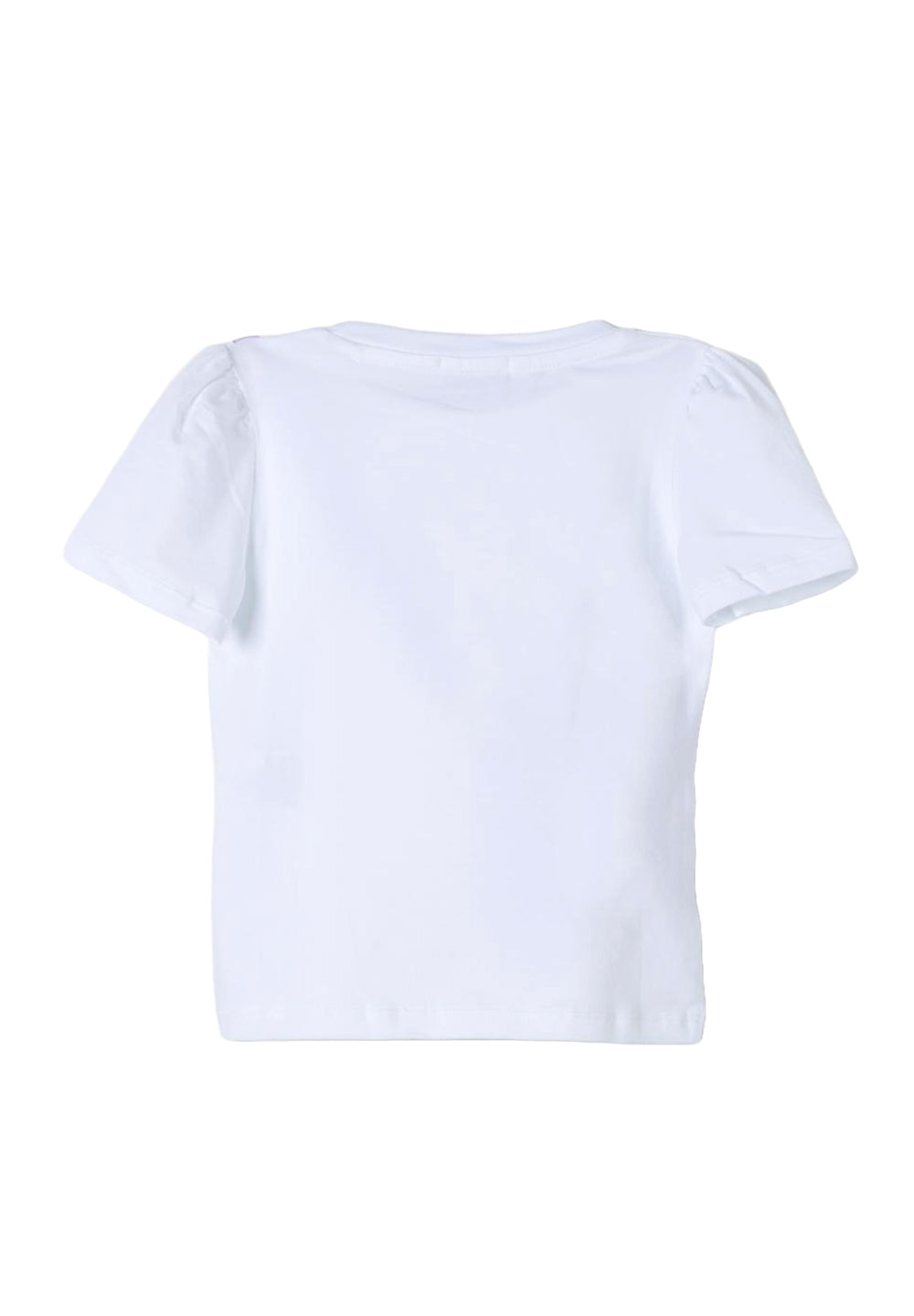 T-shirt bianca per neonata