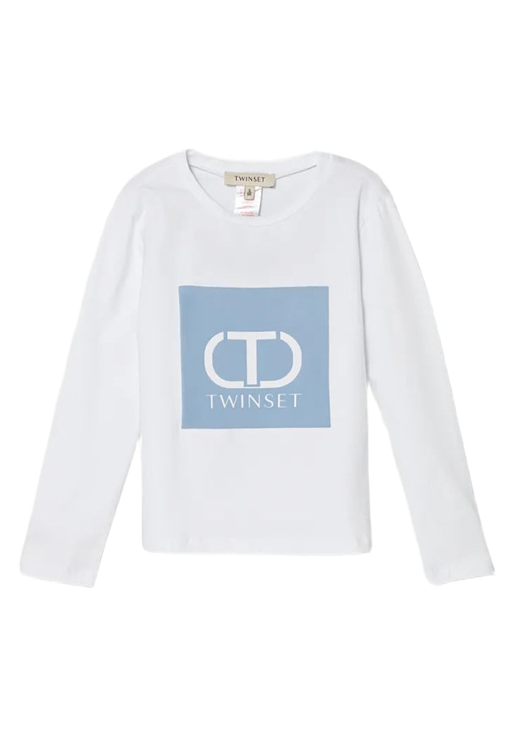 T-shirt bianca per bambina