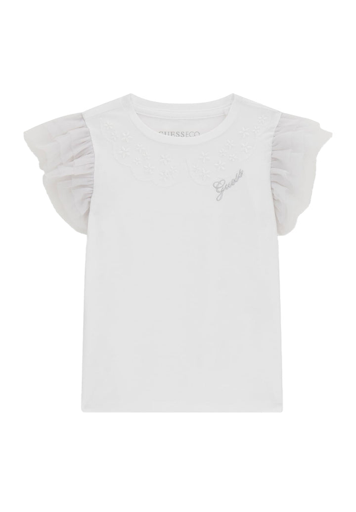 T-shirt bianca per bambina