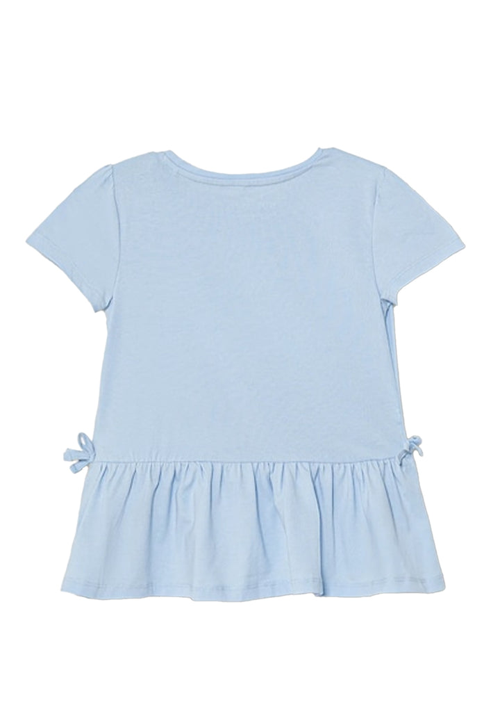 T-shirt celeste per neonata