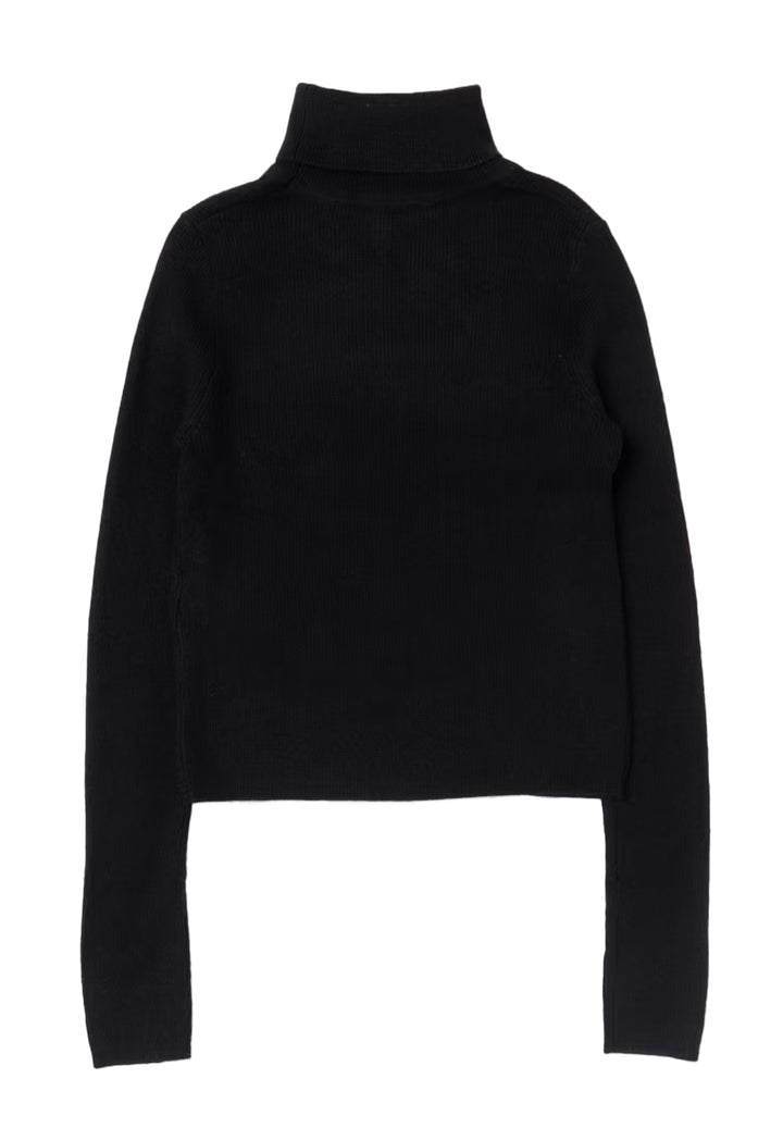 Black turtleneck sweater for girls