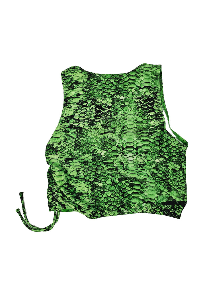 Top verde per bambina