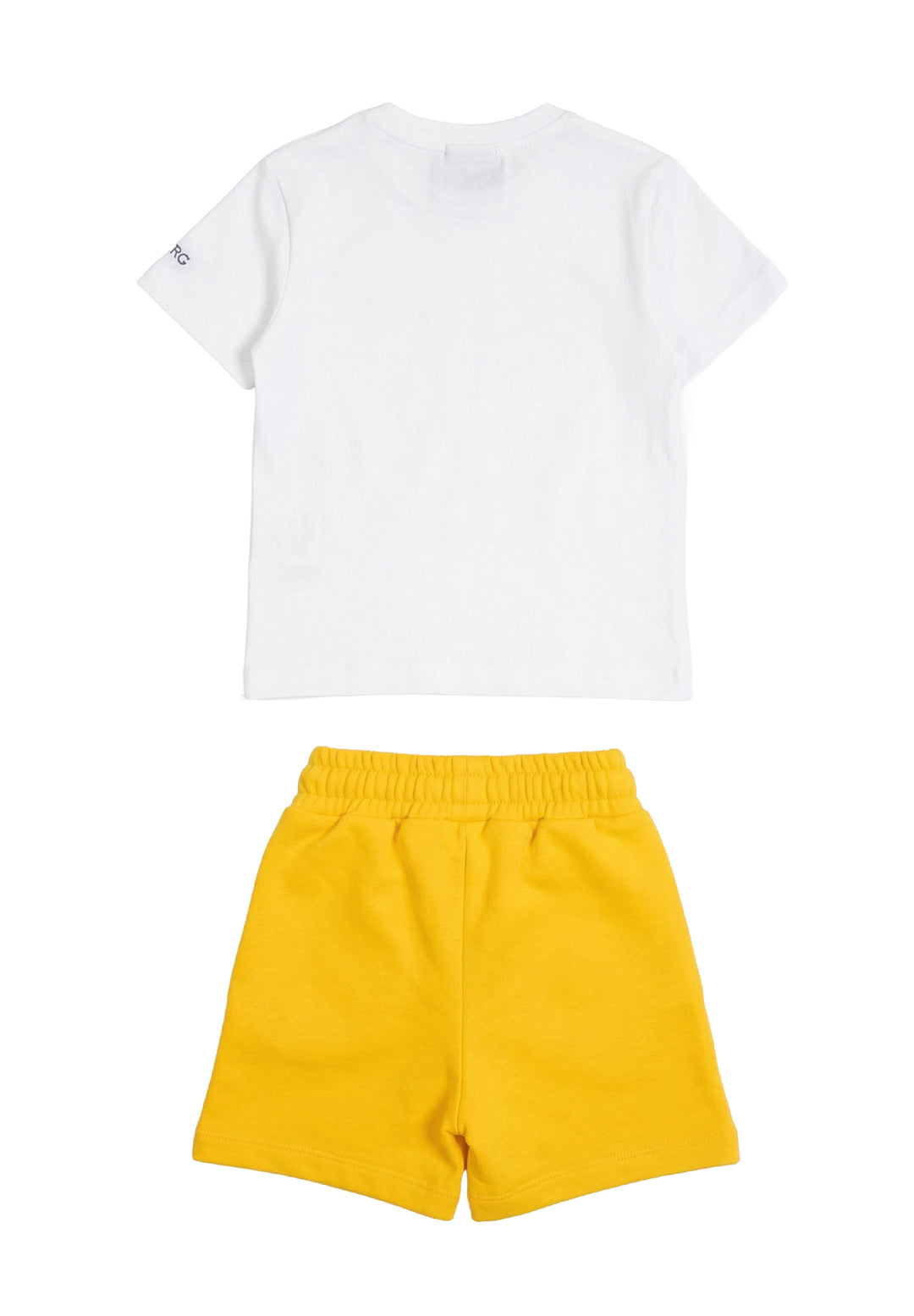 Completo bianco-giallo per bambino