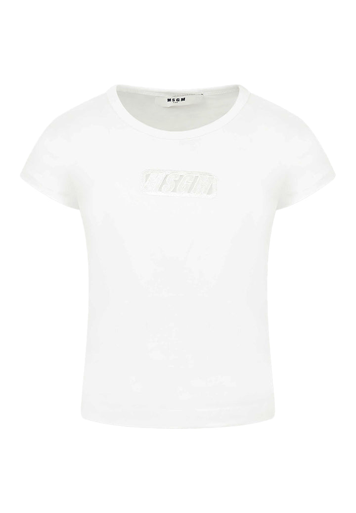 T-shirt bianca per bambina
