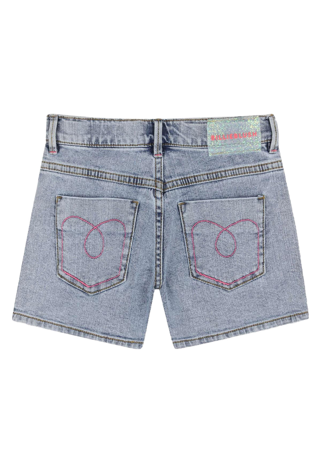 Short denim blu per bambina