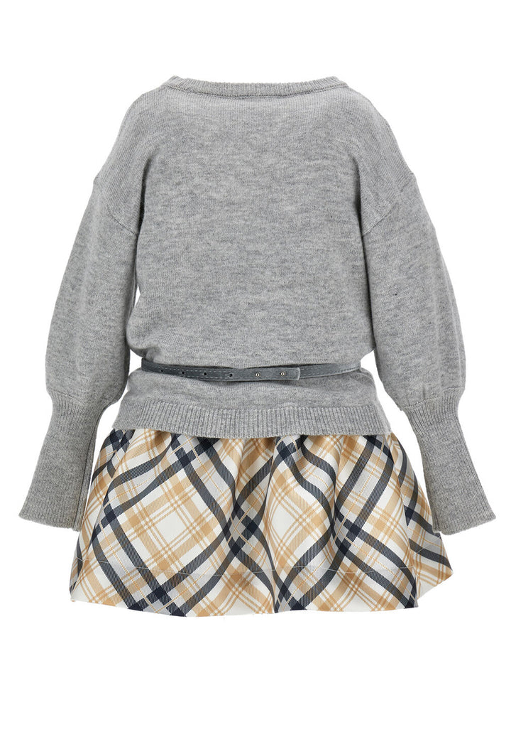 Vestito grigio per bambina