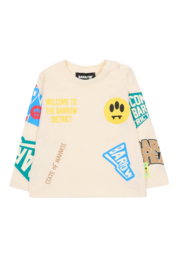 T-shirt crema per neonato