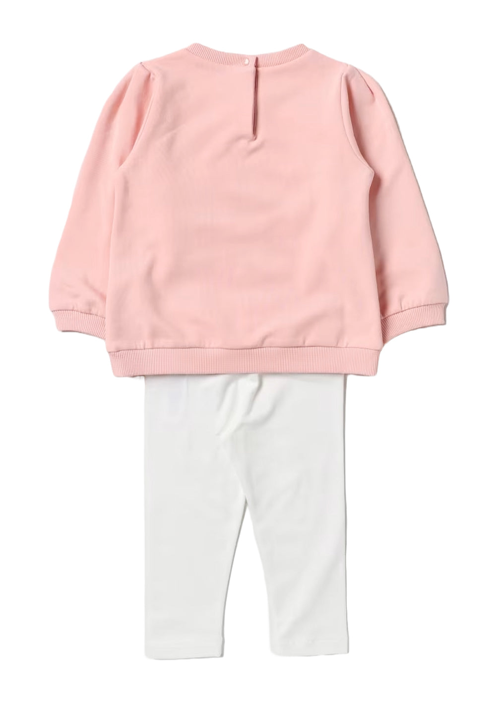 Pink-white outfit for baby girls