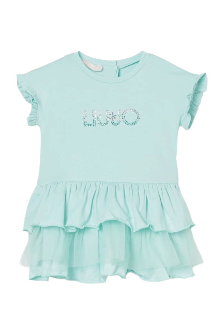 Vestito verde acqua per neonata