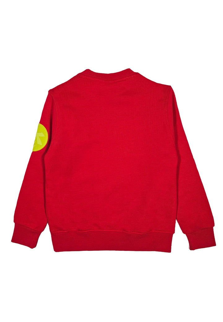 Red crewneck sweatshirt for boy