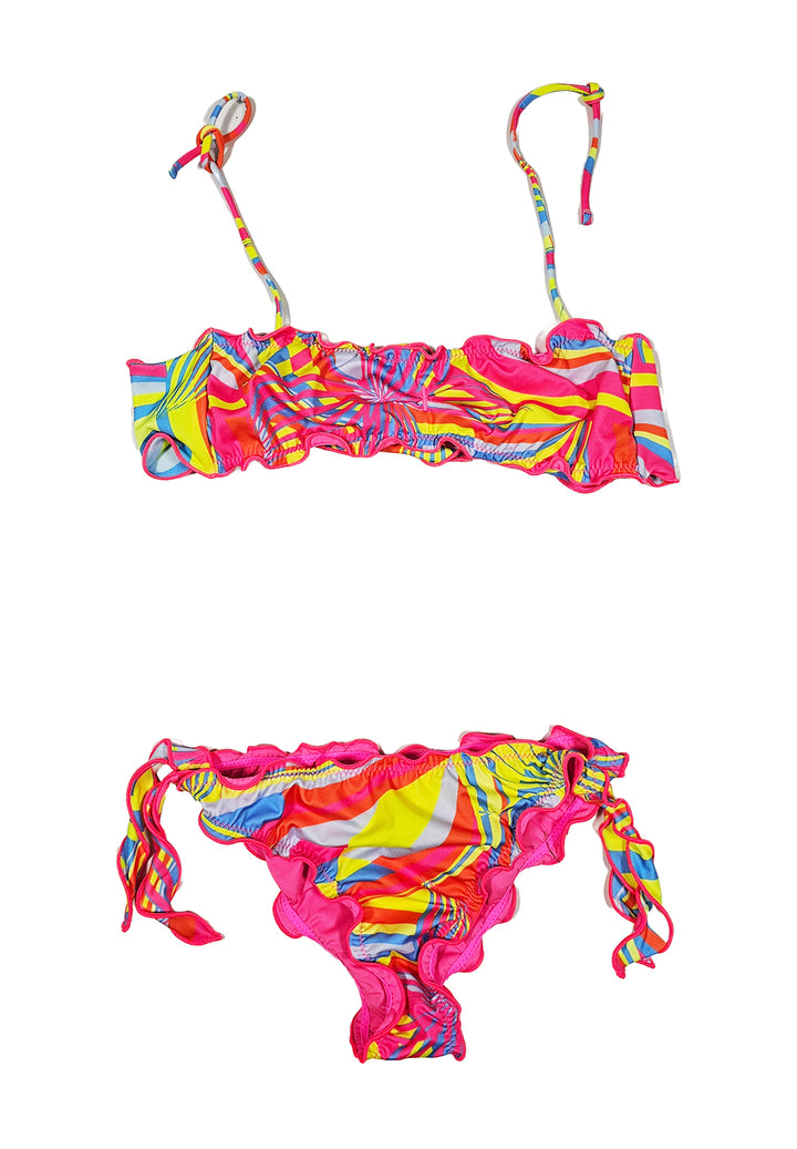 Costume bikini multicolor per bambina
