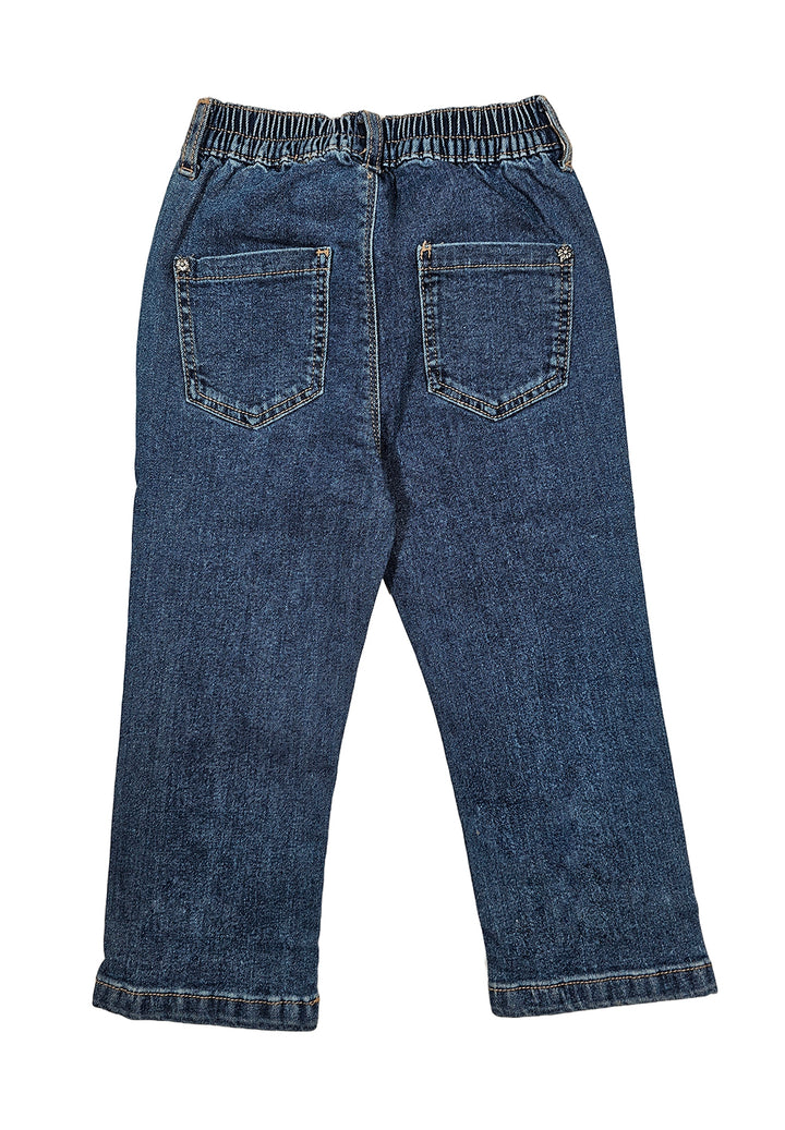 Jeans blu denim per neonata
