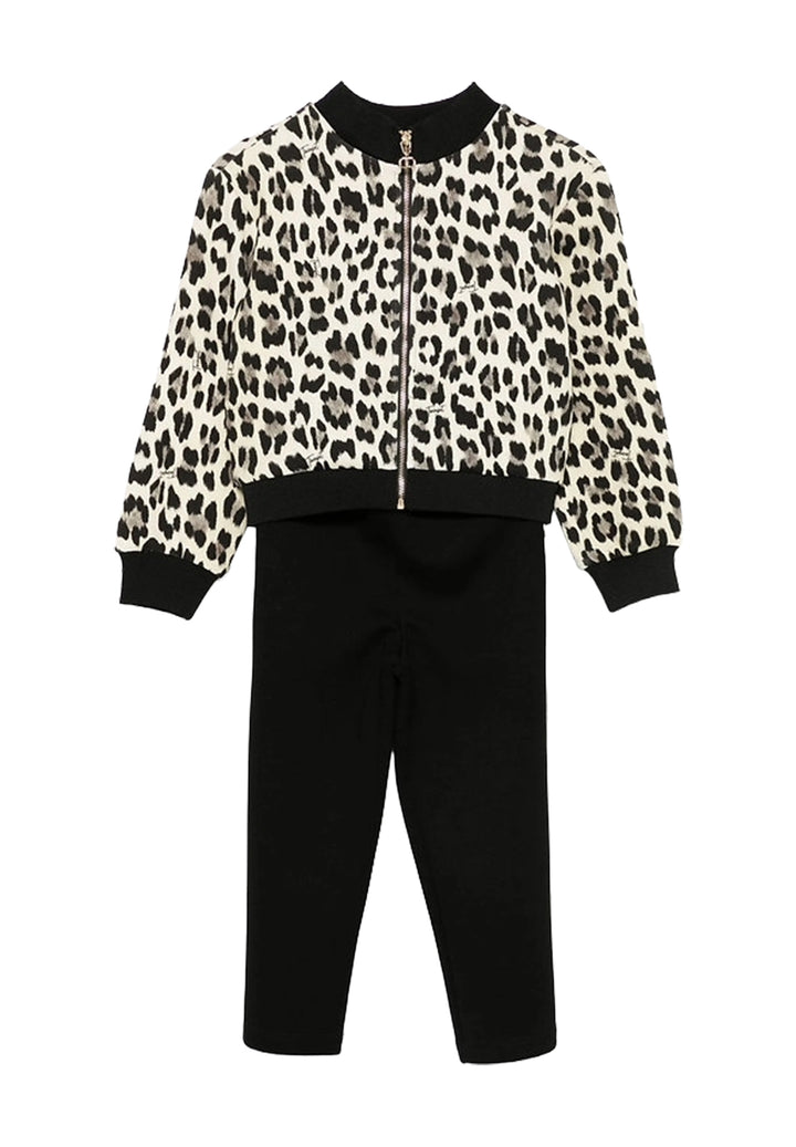 Completo leopardato per bambina