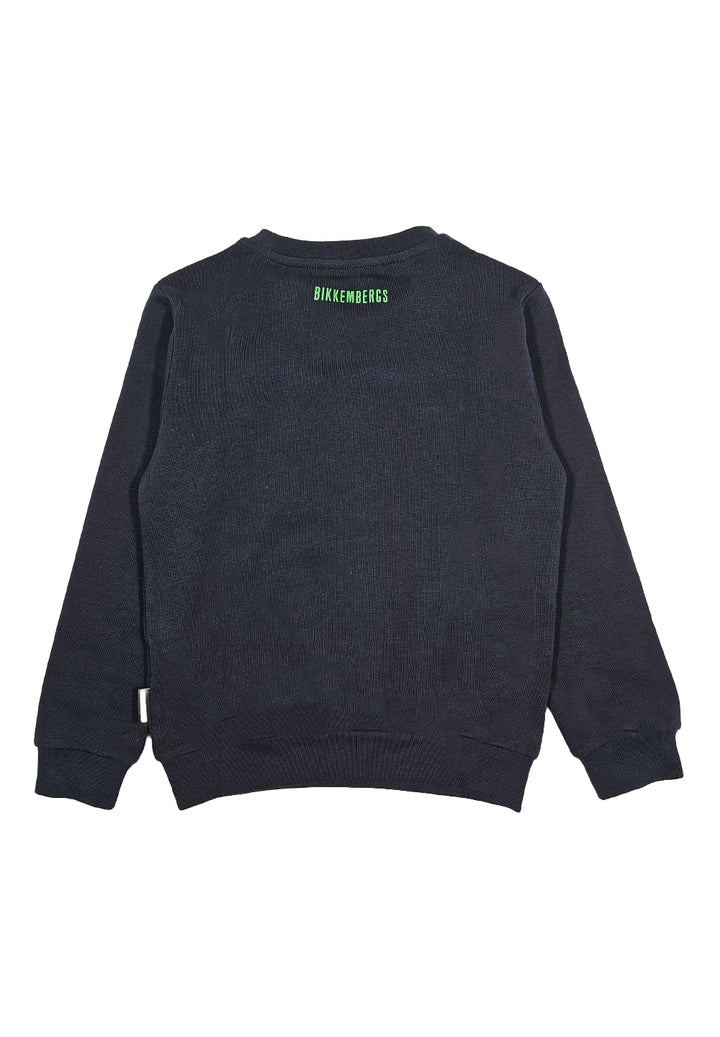 Blue crewneck sweatshirt for boy